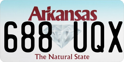 AR license plate 688UQX