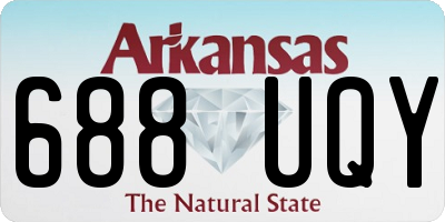 AR license plate 688UQY