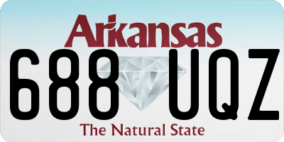 AR license plate 688UQZ