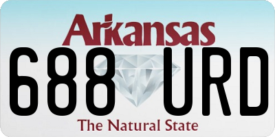 AR license plate 688URD