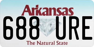 AR license plate 688URE