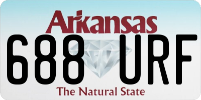 AR license plate 688URF