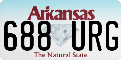 AR license plate 688URG