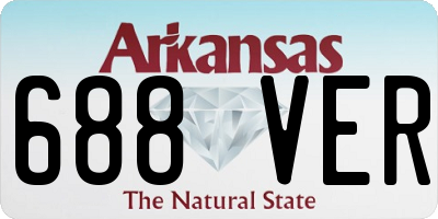 AR license plate 688VER
