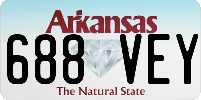 AR license plate 688VEY