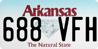 AR license plate 688VFH