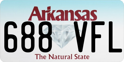 AR license plate 688VFL