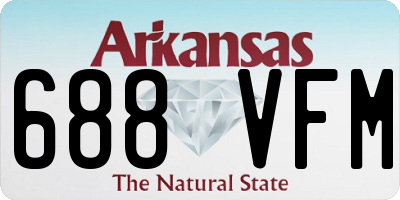 AR license plate 688VFM