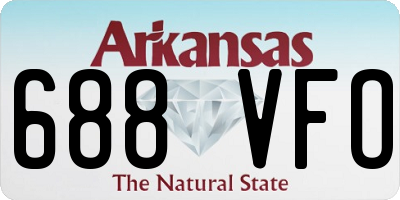 AR license plate 688VFO