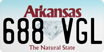 AR license plate 688VGL