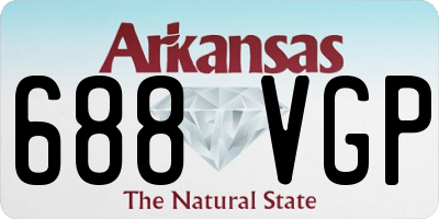 AR license plate 688VGP