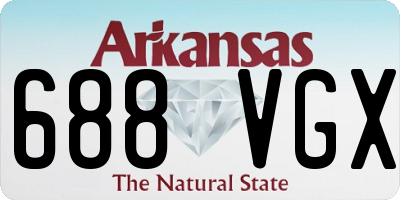 AR license plate 688VGX