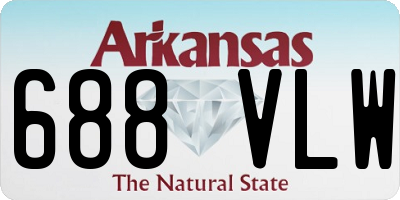 AR license plate 688VLW