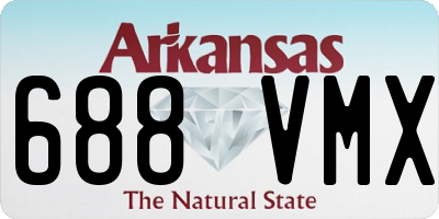 AR license plate 688VMX