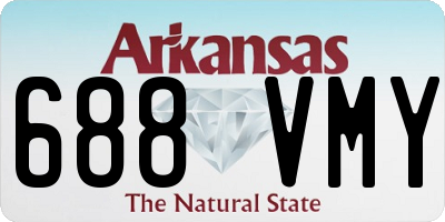 AR license plate 688VMY