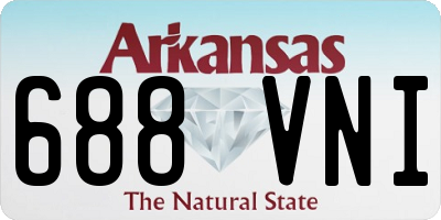 AR license plate 688VNI