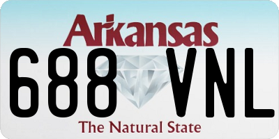 AR license plate 688VNL