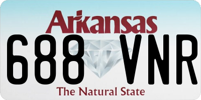 AR license plate 688VNR
