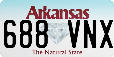 AR license plate 688VNX
