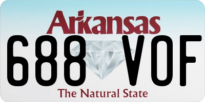 AR license plate 688VOF