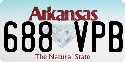 AR license plate 688VPB