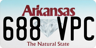 AR license plate 688VPC