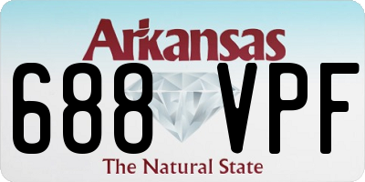 AR license plate 688VPF