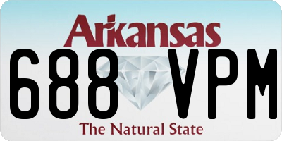 AR license plate 688VPM
