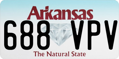 AR license plate 688VPV