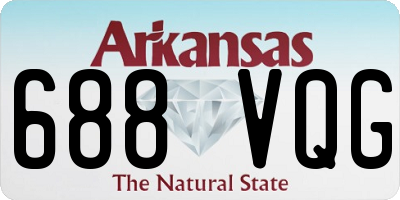 AR license plate 688VQG