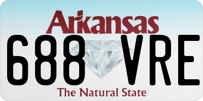 AR license plate 688VRE