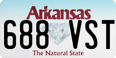 AR license plate 688VST