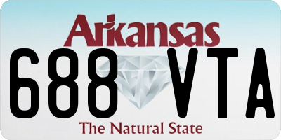 AR license plate 688VTA