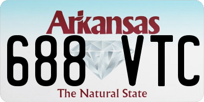 AR license plate 688VTC