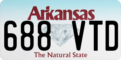 AR license plate 688VTD