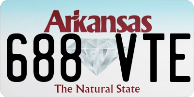 AR license plate 688VTE