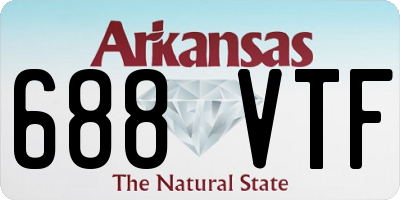 AR license plate 688VTF