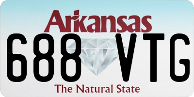 AR license plate 688VTG