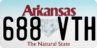AR license plate 688VTH