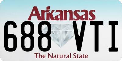 AR license plate 688VTI