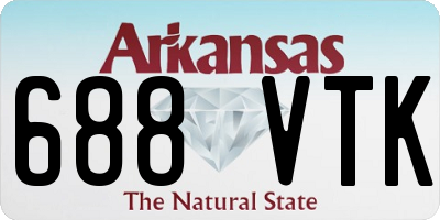 AR license plate 688VTK