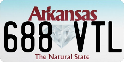 AR license plate 688VTL