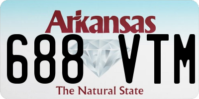 AR license plate 688VTM