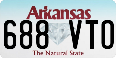 AR license plate 688VTO