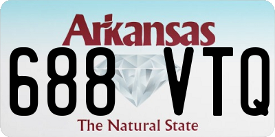 AR license plate 688VTQ