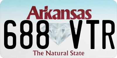 AR license plate 688VTR