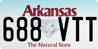 AR license plate 688VTT