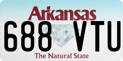 AR license plate 688VTU