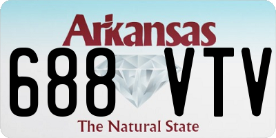 AR license plate 688VTV