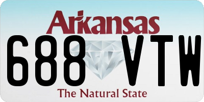 AR license plate 688VTW